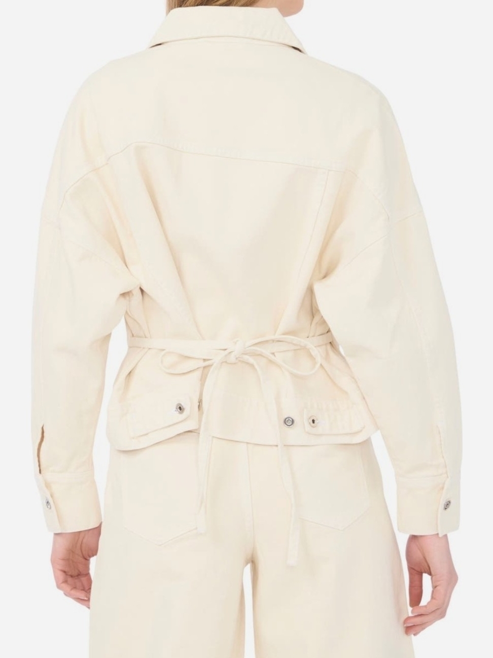 Back Tie Denim Jacket